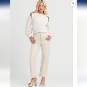 Jessica Simpson Barrel Jeans Myrtle Off White New